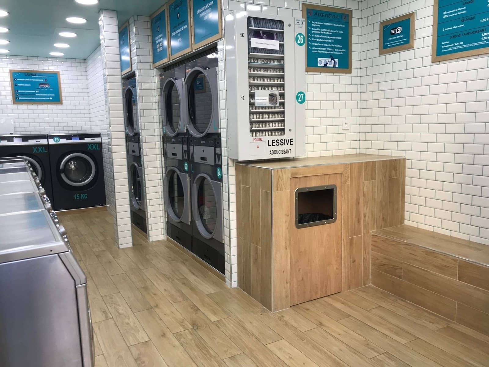 Laverie libre-service Ma Pince à Linge — Rue Brancion, Paris 15è